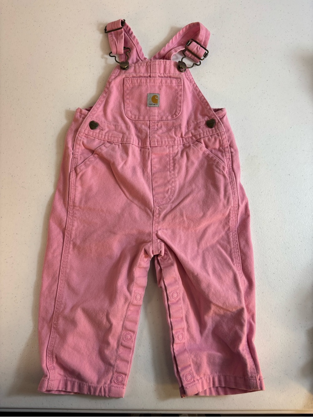 Carhartt Pink Child Infant Overalls Size 12 Months